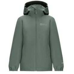 Jack Wolfskin Regenjacke Flaze Texapore (winddicht, Wasserdicht Und Leicht) Hedgegrün Kinder