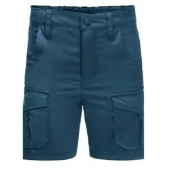 Jack Wolfskin Freizeit-Reisehose Treasure Hunter Short (leicht, Robust Und Elastisch) Kurz Dunkelblau Kinder
