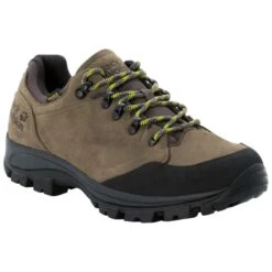 Jack Wolfskin Wanderschuhe Rebellion Texapore Low (Trekking, Nubukleder, Wasserdicht) Khakibraun/phantom Herren