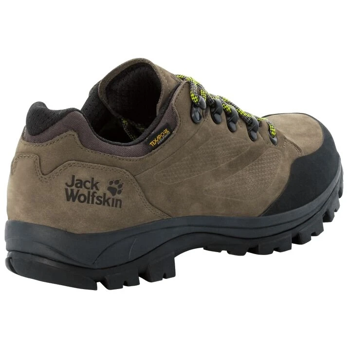 Jack Wolfskin Wanderschuhe Rebellion Texapore Low (Trekking, Nubukleder, Wasserdicht) Khakibraun/phantom Herren 4 Jack Wolfskin Wanderschuhe Rebellion Texapore Low (Trekking, Nubukleder, Wasserdicht) Khakibraun/phantom Herren – Bild 2