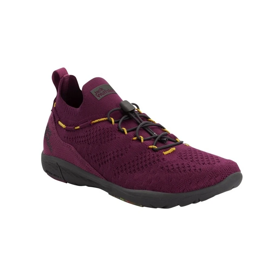 Jack Wolfskin Sneaker Spirit Knit Low (Alltagschuhe, Leicht Und Flexible Sohle) Weinrot Damen 3 Jack Wolfskin Sneaker Spirit Knit Low (Alltagschuhe, Leicht Und Flexible Sohle) Weinrot Damen