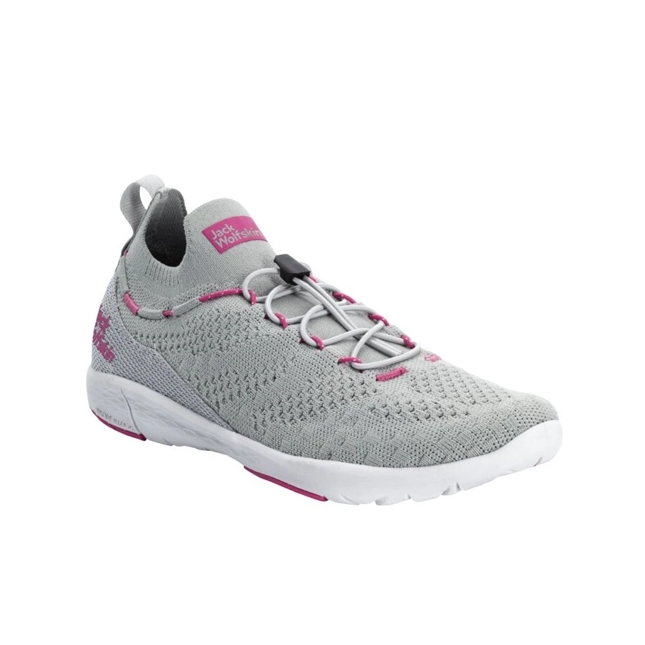 Jack Wolfskin Sneaker Spirit Knit Low (Alltagschuhe, Leicht Und Flexible Sohle) Silbergrau Damen 3 Jack Wolfskin Sneaker Spirit Knit Low (Alltagschuhe, Leicht Und Flexible Sohle) Silbergrau Damen