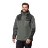 Jack Wolfskin Wanderjacke Jasper Flex 2023 (Wetterschutzjacke, Wasser-/ Winddicht, Atmungsaktiv) Dunkelgrün Herren