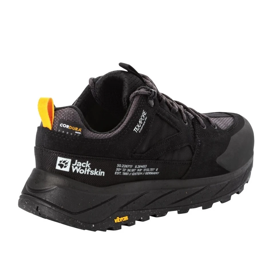 Jack Wolfskin Wanderschuhe Terraquest Low Texapore (PFC-Frei, Wasserdicht) Schwarz Herren 6 Jack Wolfskin Wanderschuhe Terraquest Low Texapore (PFC-Frei, Wasserdicht) Schwarz Herren – Bild 4