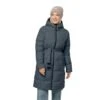 Jack Wolfskin Winter-Daunenmantel Frozen Lake Coat (winddicht, Wasserabweisend) Dunkelblau Damen