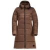 Jack Wolfskin Wintermantel Eisbach Coat (winddicht, Wasserabweisend, PFC-frei) 2022 Braun Damen