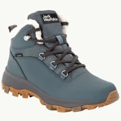 Jack Wolfskin Winterschuhe Everquest Mid Texapore (warm,wasserdicht,PFC-Frei) Blau/grau Damen