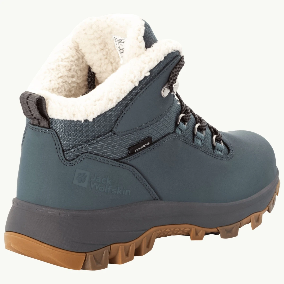 Jack Wolfskin Winterschuhe Everquest Mid Texapore (warm,wasserdicht,PFC-Frei) Blau/grau Damen 6 Jack Wolfskin Winterschuhe Everquest Mid Texapore (warm,wasserdicht,PFC-Frei) Blau/grau Damen – Bild 4
