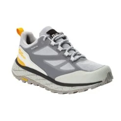 Jack Wolfskin Alltag-Travelschuhe Terraventure Texapore Low (wasserdicht, Atmungsaktiv) Silbergrau Herren