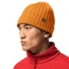 Jack Wolfskin Rippstrickmütze (Beanie) Stormlock RIP Knit (winddicht, Fleecefutter) Bernsteingelb Herren -Jack Wolfskin Jack Wolskin 1907121 2205 stormlock rip knit cap202 1200x1200 1