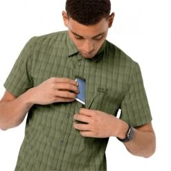 Jack Wolfskin Wander- Und Reisehemd Kurzarm Rays Grün Herren -Jack Wolfskin Jack wolfskin 1401552 8187 rays stretch vent shirt202 1200x1200 1