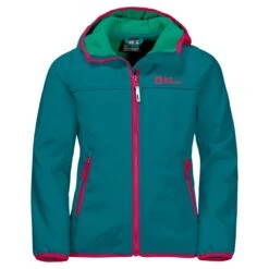 Jack Wolfskin Softshelljacke Fourwinds (wind-& Wasserabweisend) Bayblau Kinder