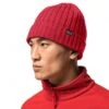 Jack Wolfskin Rippstrickmütze (Beanie) Stormlock RIP Knit (winddicht, Fleecefutter) Rot Herren -Jack Wolfskin Jack wolfskin 1907121 2102 stormlock rip knit cap201 1200x1200 1