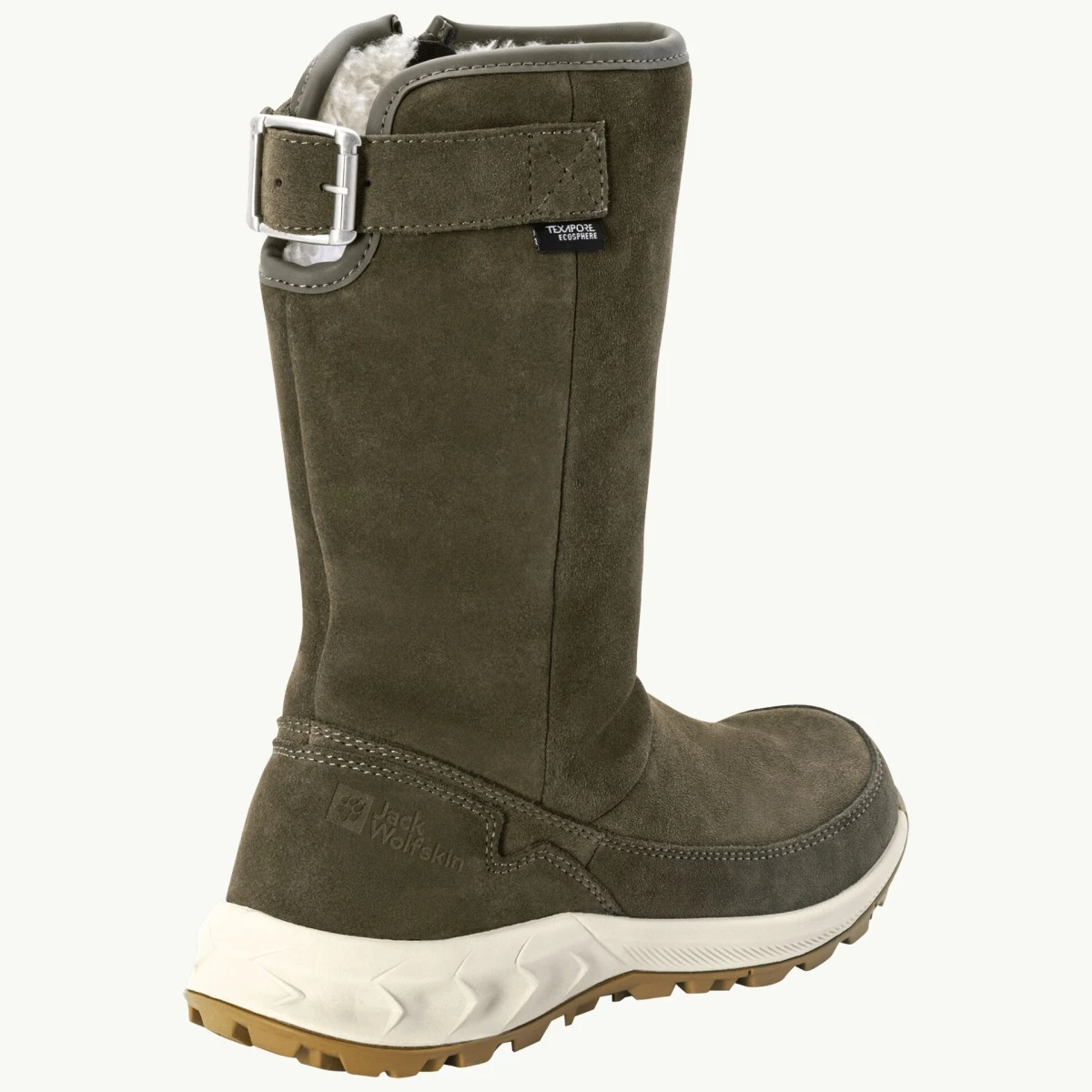 Jack Wolfskin Winterstiefel Queenstown Texapore - Lederstiefel, Seitlicher Reißverschluss - Olivegrün Damen 5 Jack Wolfskin Winterstiefel Queenstown Texapore - Lederstiefel, Seitlicher Reißverschluss - Olivegrün Damen – Bild 3
