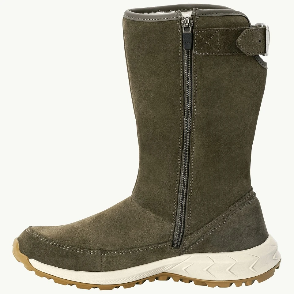 Jack Wolfskin Winterstiefel Queenstown Texapore - Lederstiefel, Seitlicher Reißverschluss - Olivegrün Damen 6 Jack Wolfskin Winterstiefel Queenstown Texapore - Lederstiefel, Seitlicher Reißverschluss - Olivegrün Damen – Bild 4