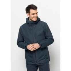 Jack Wolfskin 3-in-1-Funktionsjacke »TAUBENBERG 3IN1 JKT M«, (2 Teilig), Mit Kapuze