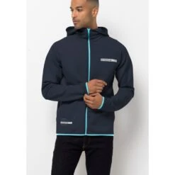 Jack Wolfskin Kapuzenfleecejacke »STARBOARD JACKET M«, Mit Kapuze