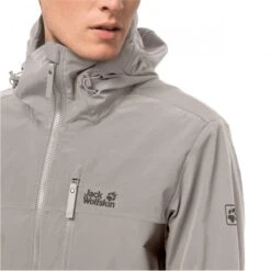 Jack Wolfskin Windjacke Desert Wind (winddicht, Wasserabweisend, PFC-frei) Hellgrau Herren -Jack Wolfskin jack wolfskin 1306411 6954 desert wind jacket205 1200x1200 1