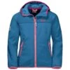 Jack Wolfskin Softshelljacke Fourwinds (wind-& Wasserabweisend) Waveblau Kinder