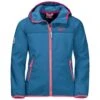 Jack Wolfskin Softshelljacke Fourwinds (wind-& Wasserabweisend) Waveblau Kinder/Jugendliche (164-176)