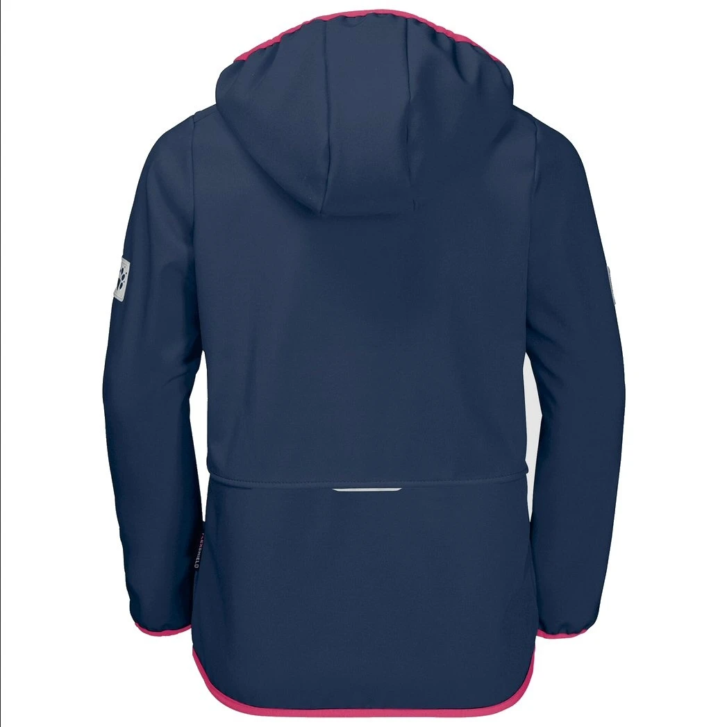 Jack Wolfskin Softshelljacke Fourwinds (wind-& Wasserabweisend) Indigoblau Kinder 4 Jack Wolfskin Softshelljacke Fourwinds (wind-& Wasserabweisend) Indigoblau Kinder – Bild 2